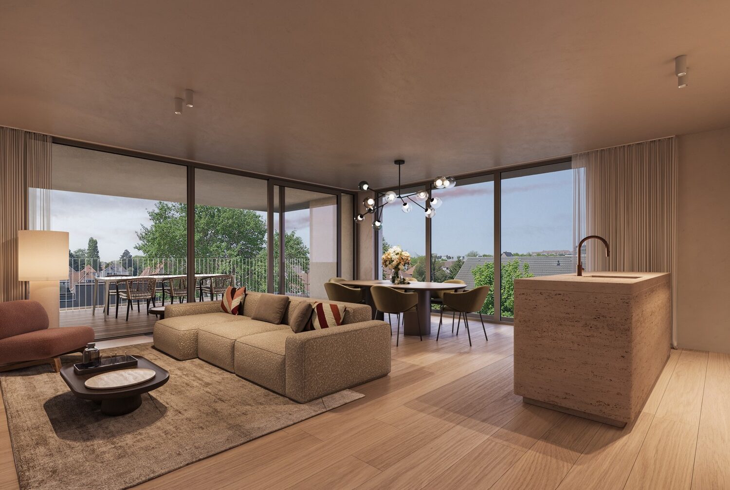Mezzo Koksijde - visualisatie interieur