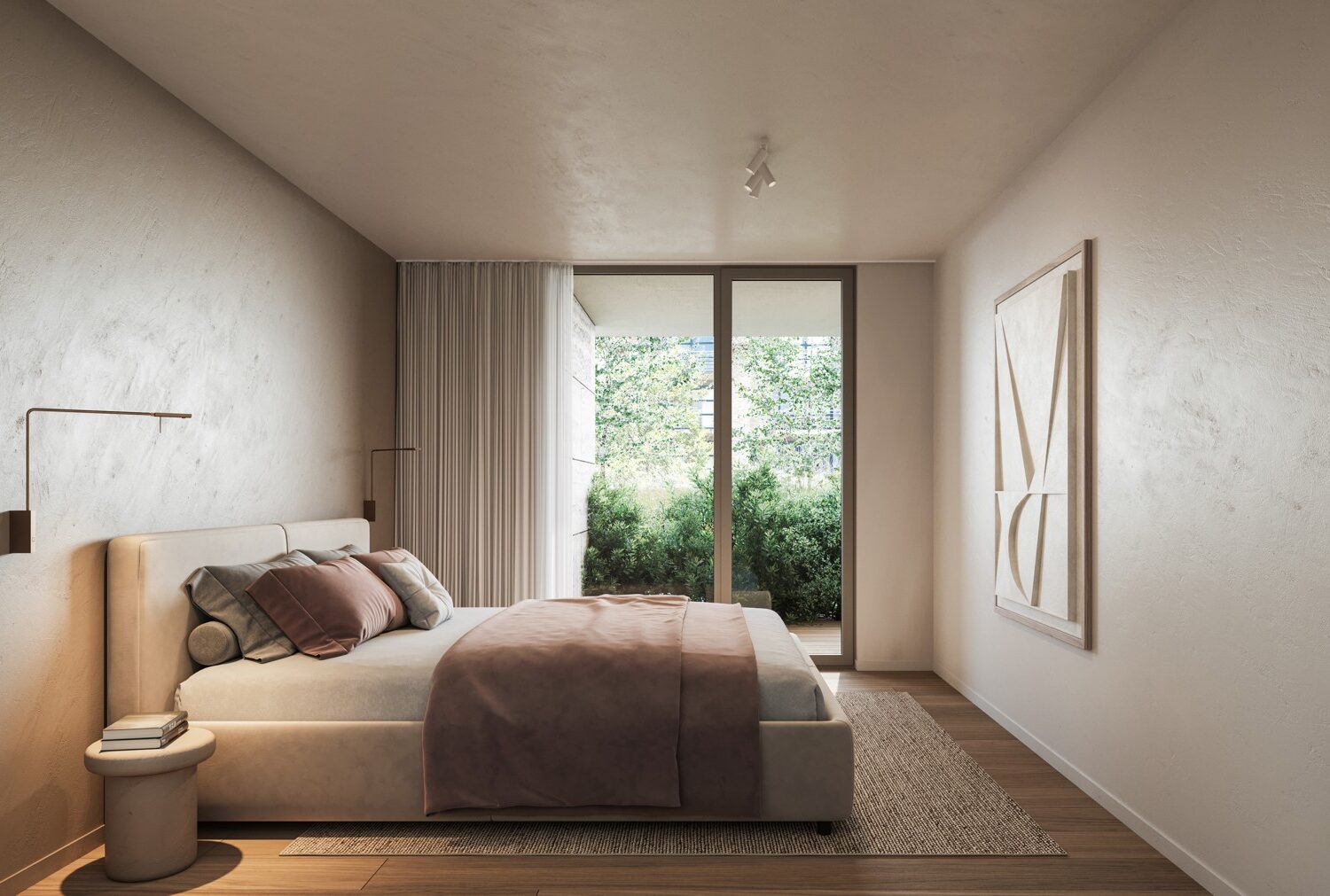 Mezzo Koksijde - slaapkamer visualisatie