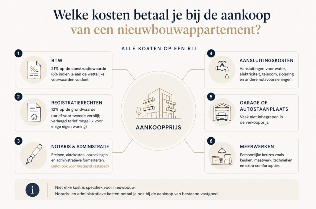 kosten nieuwbouwappartement infographic